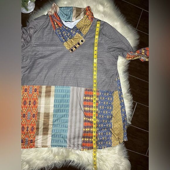 Azalea by Firmiana cowl shawl neck tunic top sz 3X - Picture 5 of 7